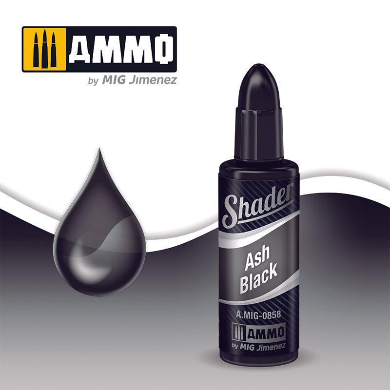 Ammo by Mig Jimenez Ash Black Shader AMIG0858 - Fusion Scale Hobbies