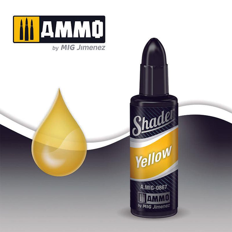 Ammo by Mig Jimenez Yellow Shader AMIG0867 - Fusion Scale Hobbies