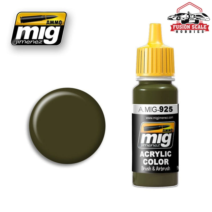 Ammo Mig Jimenez Olive Drab  Dark Base - Fusion Scale Hobbies