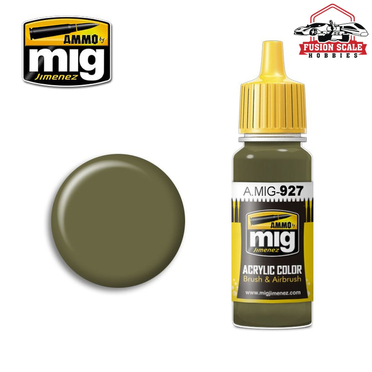 Ammo Mig Jimenez Olive Drab  Light Base - Fusion Scale Hobbies