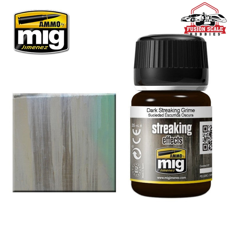 Ammo Mig Jimenez Enamel Dark Streaking Grime AMIG1206 - Fusion Scale Hobbies