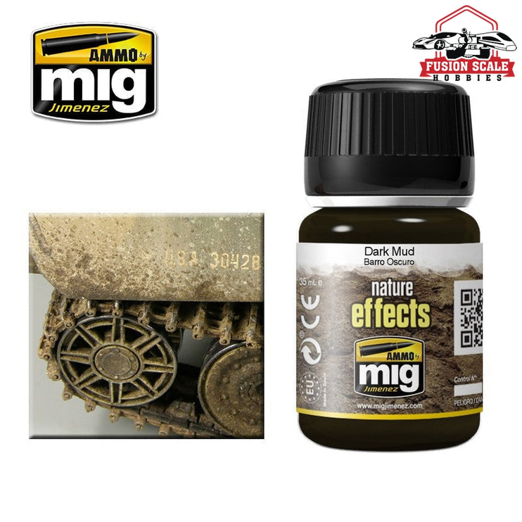 Ammo Mig Jimenez Enamel Effects Dark Mud AMIG1405 - Fusion Scale Hobbies