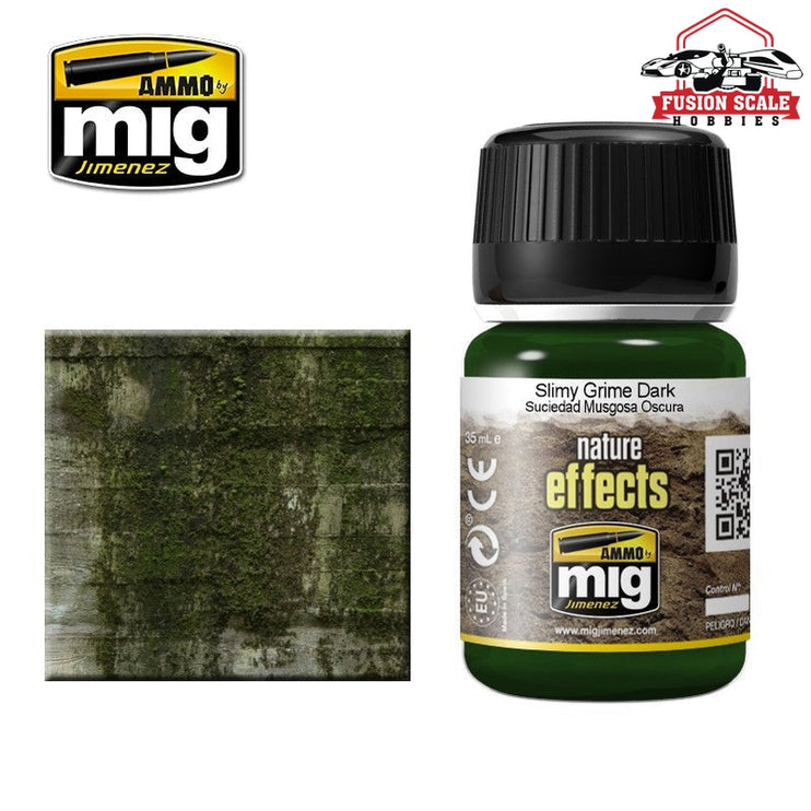 Ammo Mig Jimenez Enamel Effects Slimy Grime Dark AMIG1410 - Fusion Scale Hobbies