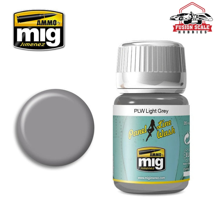 Ammo Mig Jimenez Panel Line Wash Light Gray - Fusion Scale Hobbies