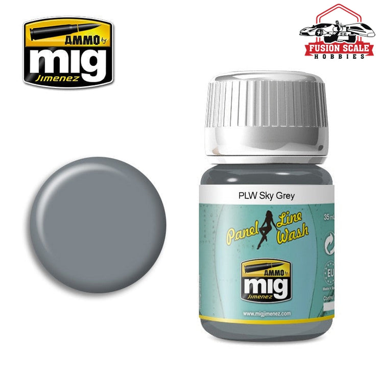 Ammo Mig Jimenez Panel Line Wash Sky Gray - Fusion Scale Hobbies