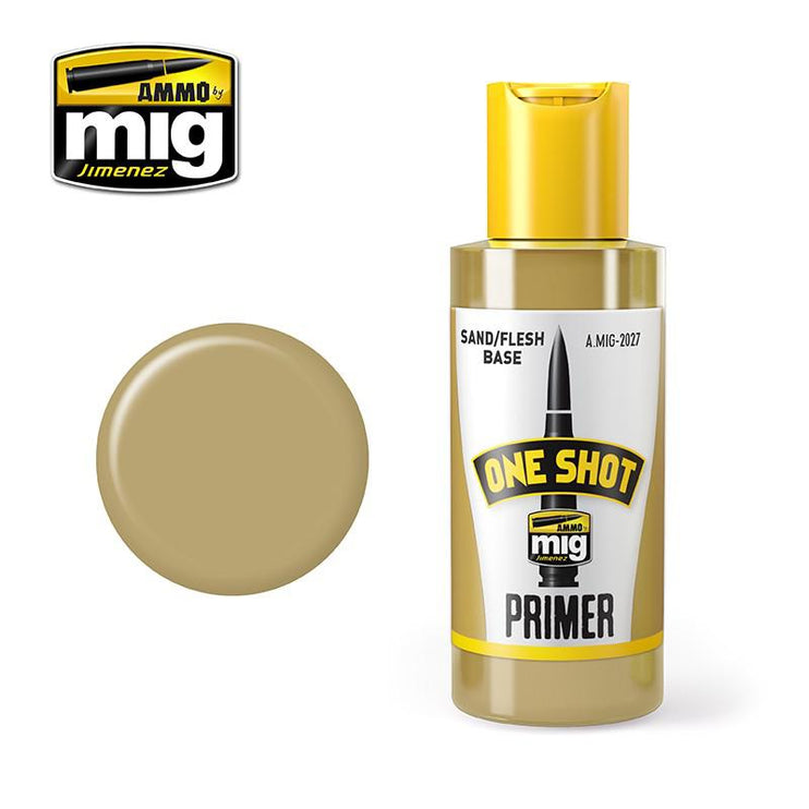 Ammo by Mig One Shot Primer Sand Flesh 60ml        - Fusion Scale Hobbies