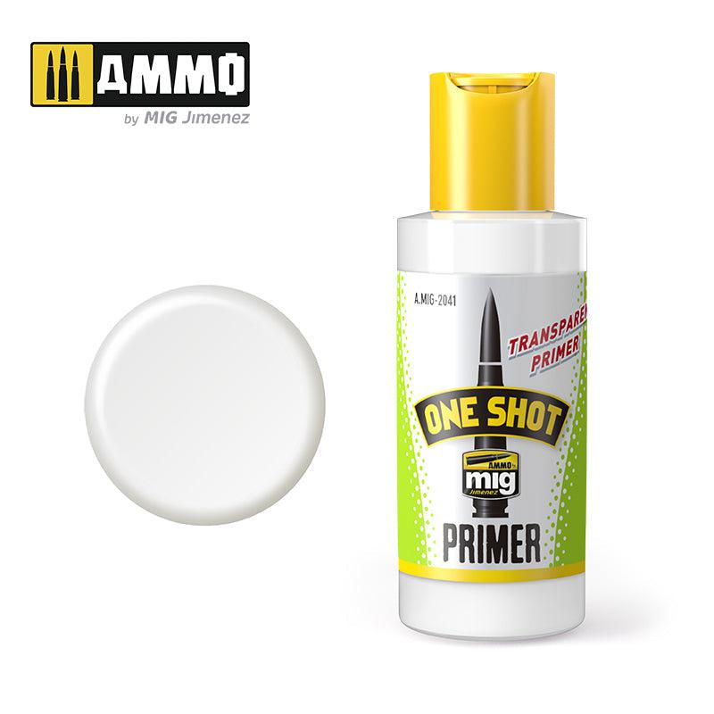 Ammo by Mig One Shot Primer Transparent Primer 60ml - Fusion Scale Hobbies