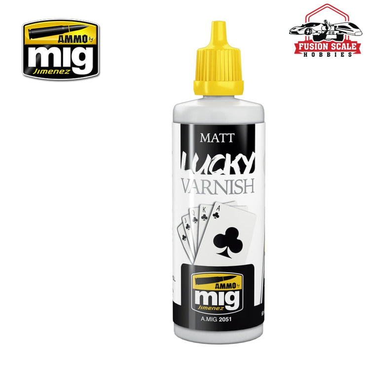 Ammo Mig Jimenez Matt Lucky Varnish 60ml AMIG2051 - Fusion Scale Hobbies