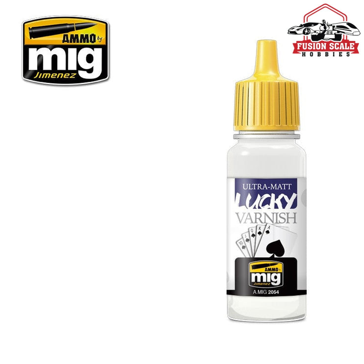 Ammo Mig Jimenez Ultra Matt Lucky Varnish 17ml AMIG2054 - Fusion Scale Hobbies