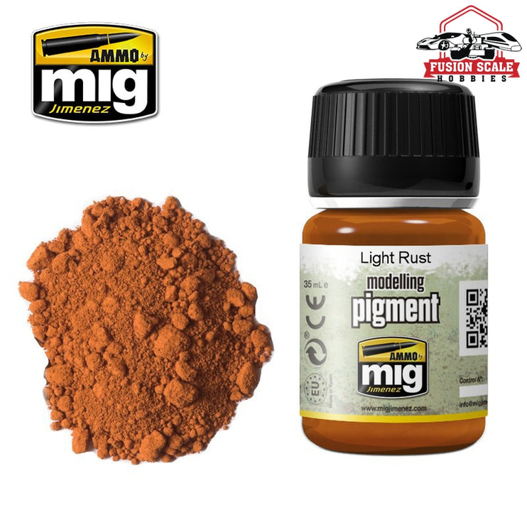 Ammo Mig Jimenez Pigment Light Rust - Fusion Scale Hobbies