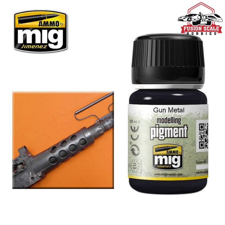 Ammo Mig Jimenez Pigment Gun Metal - Fusion Scale Hobbies