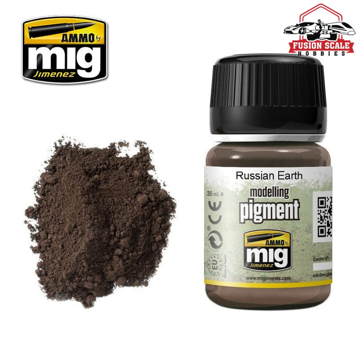 Ammo Mig Jimenez Pigment Russian Earth - Fusion Scale Hobbies