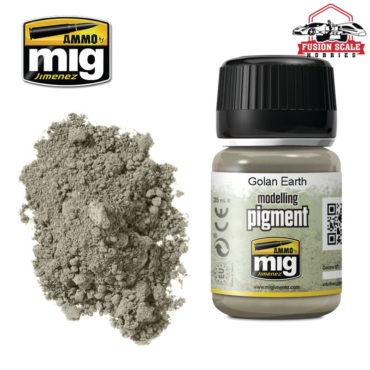 Ammo Mig Jimenez Pigment Golan Earth - Fusion Scale Hobbies