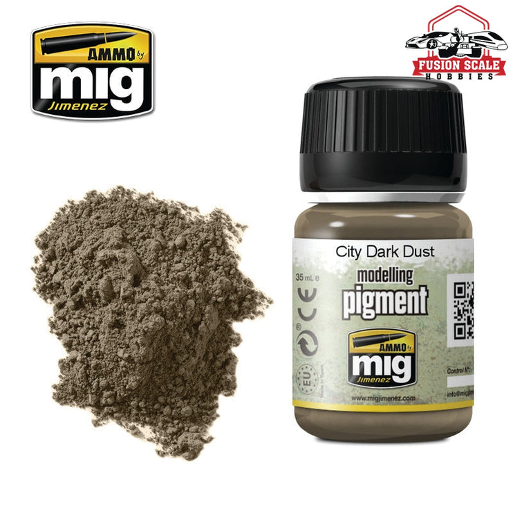 Ammo Mig Jimenez Pigment City Dark Dust - Fusion Scale Hobbies