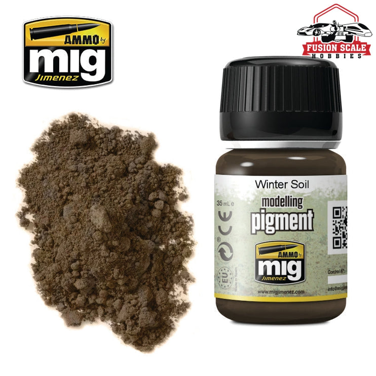 Ammo Mig Jimenez Pigment Winter Soil - Fusion Scale Hobbies