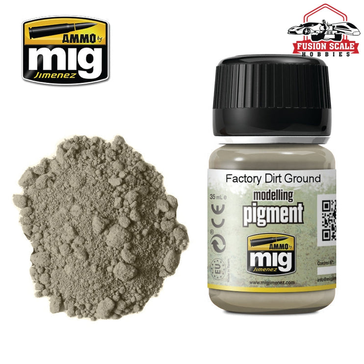 Ammo Mig Jimenez Pigment Factory Dirt Ground - Fusion Scale Hobbies