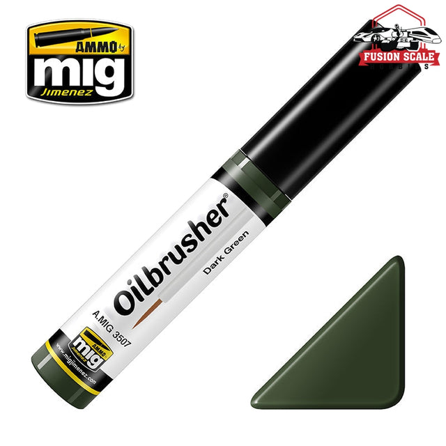 Ammo Mig Jimenez Oilbrusher Dark Green - Fusion Scale Hobbies