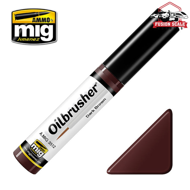 Ammo Mig Jimenez Oilbrusher Dark Brown - Fusion Scale Hobbies