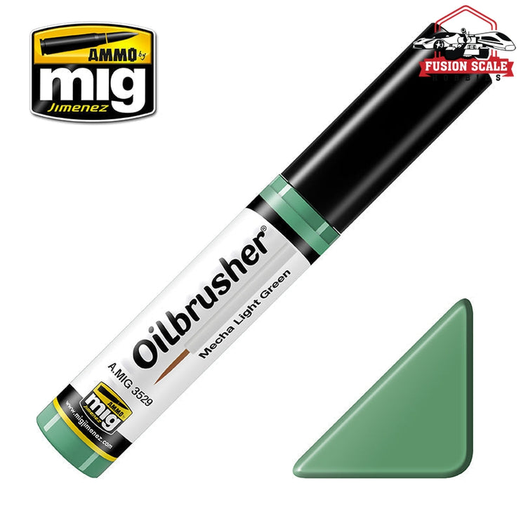 Ammo Mig Jimenez Oilbrusher Mecha Light Green - Fusion Scale Hobbies