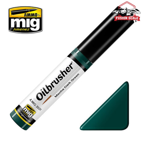 Ammo Mig Jimenez Oilbrusher Mecha Dark green - Fusion Scale Hobbies