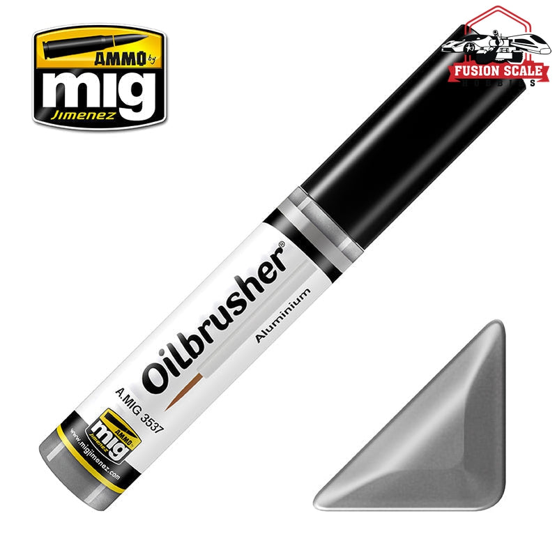 Ammo Mig Jimenez Oilbrusher Aluminum - Fusion Scale Hobbies