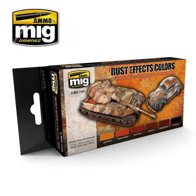 Ammo by Mig Rust Effects Colors Set - Fusion Scale Hobbies