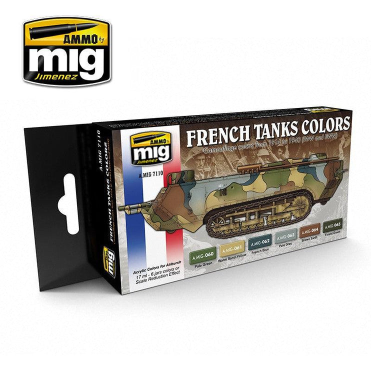 Ammo by Mig I Ww & Ii Ww French Camouflage Colors Set - Fusion Scale Hobbies