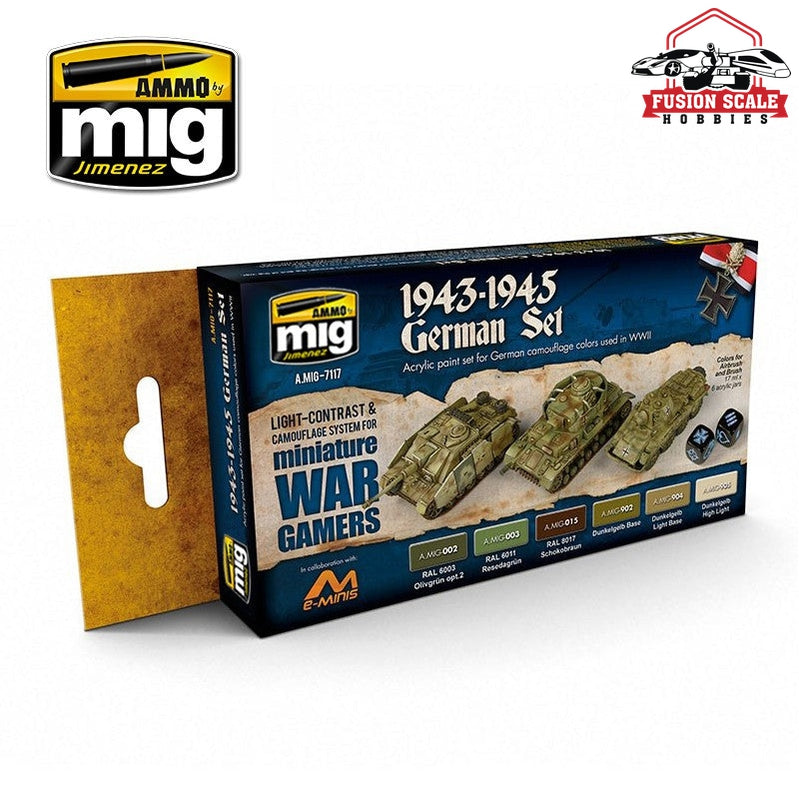 Ammo Mig Jimenez Wargame 1943-1945 German Set - Fusion Scale Hobbies