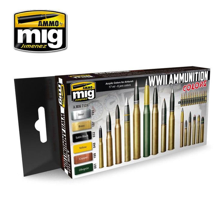 Ammo by Mig Ww Ii Ammunition Colors Set - Fusion Scale Hobbies