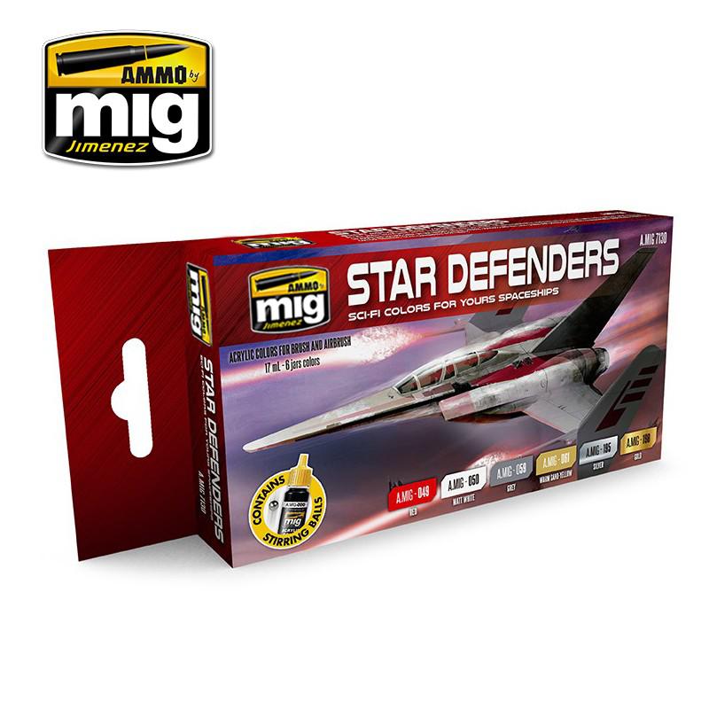 Ammo by Mig Star Defenders Sci-fi Colors Set - Fusion Scale Hobbies