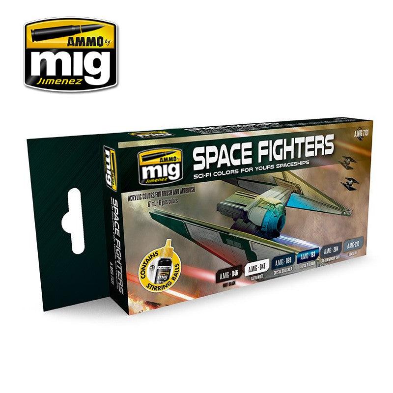 Ammo by Mig Space Fighters Sci-fi Colors Set - Fusion Scale Hobbies