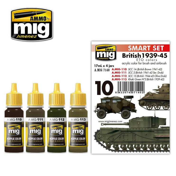 Ammo by Mig British 1939-45 European Colors Set - Fusion Scale Hobbies