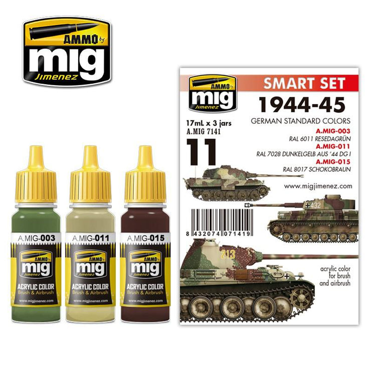 Ammo by Mig 1944-1945 German Standard Colors Set - Fusion Scale Hobbies