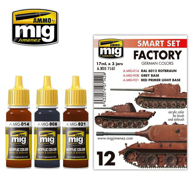 Ammo by Mig German Out Of Factory Colors Set - Fusion Scale Hobbies