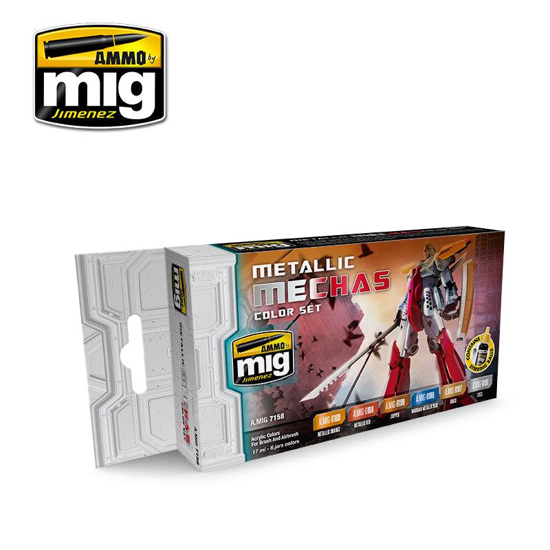 Ammo by Mig Metallic Mechas Color Set - Fusion Scale Hobbies