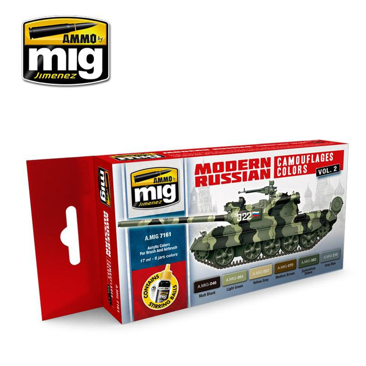 Ammo by Mig Modern Russian Camo Colors Vol.2  Set - Fusion Scale Hobbies