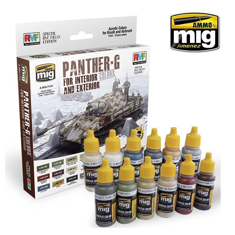 Ammo by Mig Panther G Colors For Interior And Exterior (Special Ryefield Edition) Set - Fusion Scale Hobbies