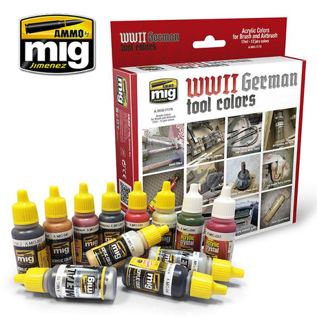 Ammo by Mig German Tools Colors Set - Fusion Scale Hobbies