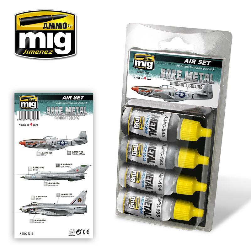 Ammo Mig Bare Metal Aircraft Colors - Fusion Scale Hobbies