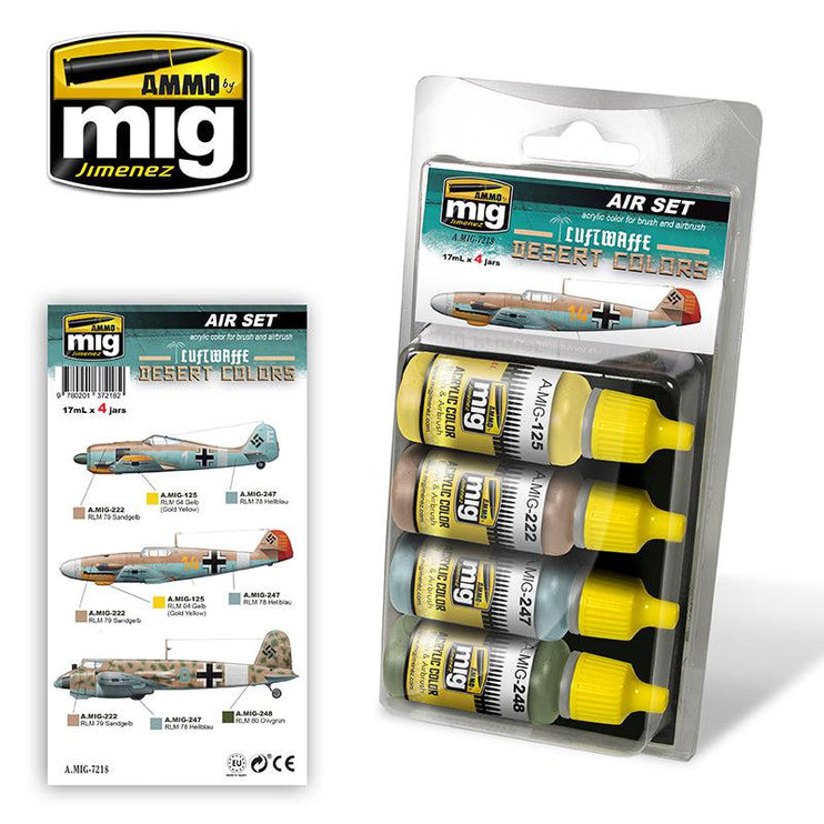 Ammo Mig Luftwaffe Desert Colors - Fusion Scale Hobbies