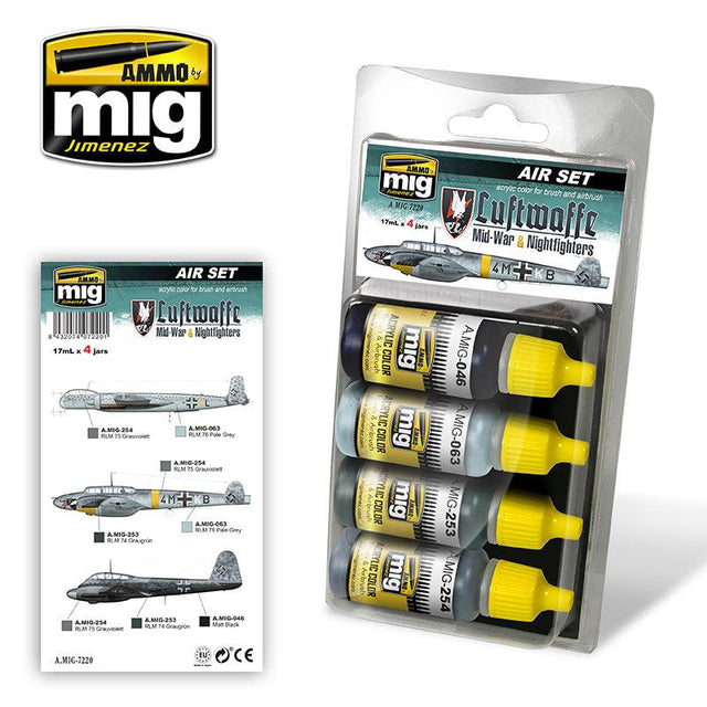 Ammo Mig Luftwaffe Wwii Mid War Colors - Fusion Scale Hobbies