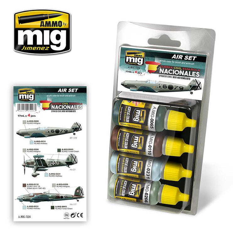 Ammo Mig Spanish Civil War - Nationalists Aircrafts - Fusion Scale Hobbies