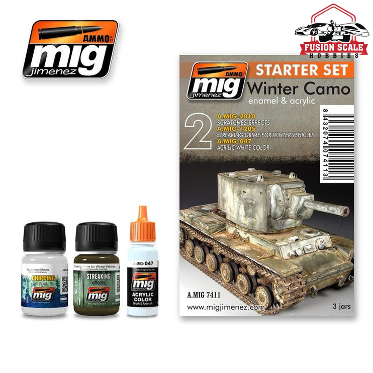 Ammo Mig Jimenez Winter Camo Set - Fusion Scale Hobbies