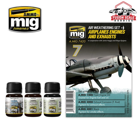 Ammo Mig Jimenez Airplanes Engines And Exhausts - Fusion Scale Hobbies