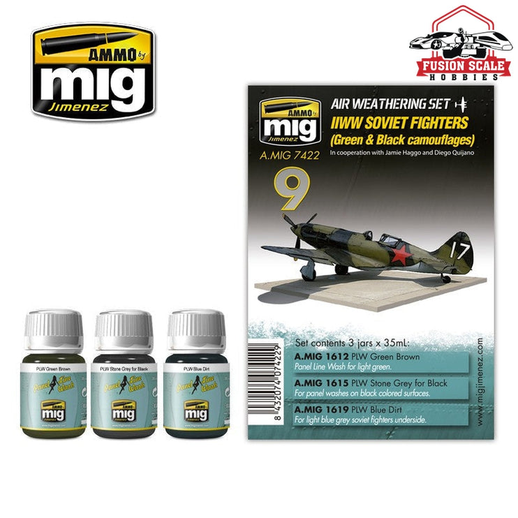 Ammo Mig Jimenez Ww Ii Soviet Airplanes (Green & Black Camouflages) - Fusion Scale Hobbies