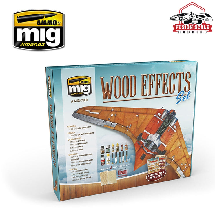 Ammo Mig Jimenez Wood Effects Set - Fusion Scale Hobbies