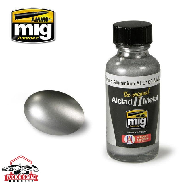 Ammo Mig Alclad II Polished Alumimium Alc105 - Fusion Scale Hobbies