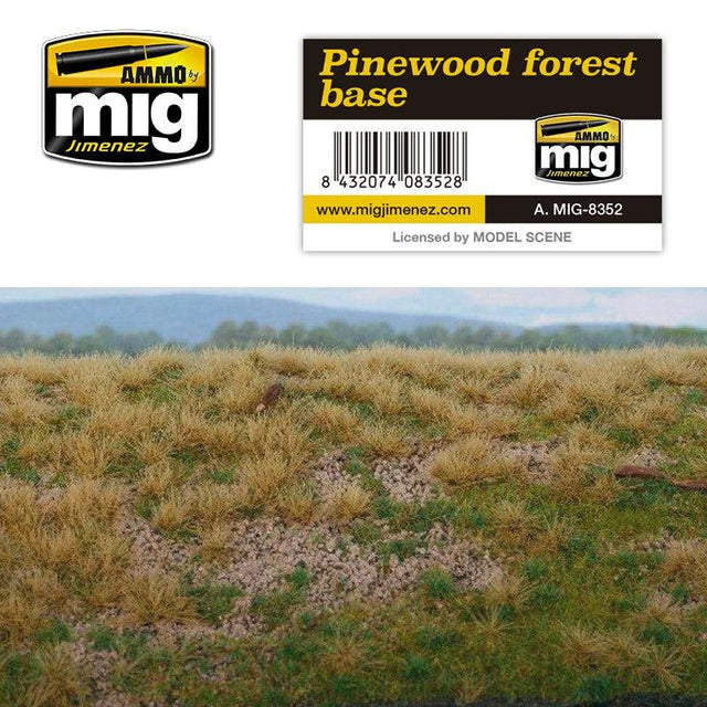 Ammo Mig Grass Mat Pinewood Forest Base - Fusion Scale Hobbies
