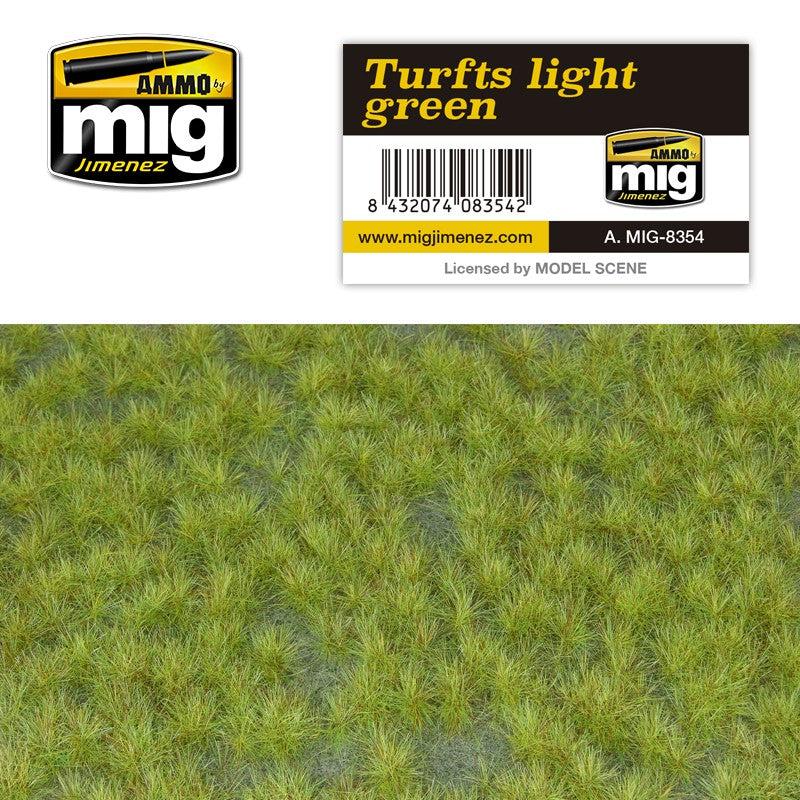Ammo Mig Grass Mat Turfts Light Green - Fusion Scale Hobbies