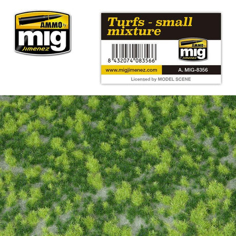 Ammo Mig Grass Mat Turfs Small Mixture - Fusion Scale Hobbies